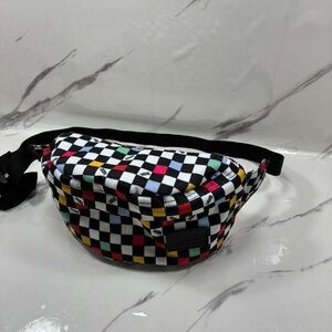 Vans Multicolor Checkerboard Waist Pack with Black Logo Patch